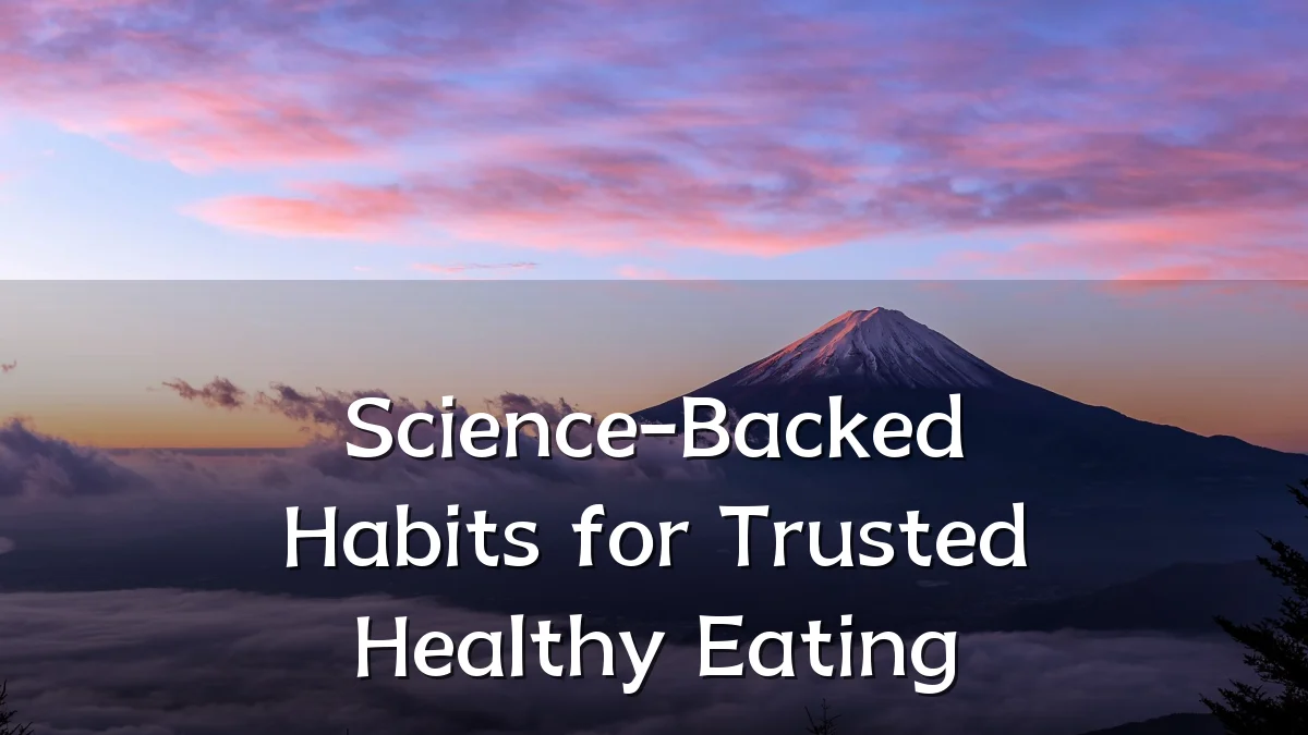 Science-Backed Habits for Trusted Healthy Eating
