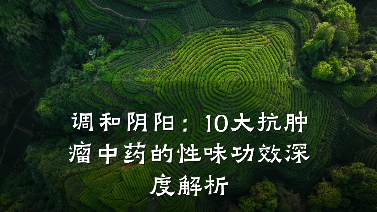 调和阴阳:10大抗肿瘤中药的性味功效深度解析