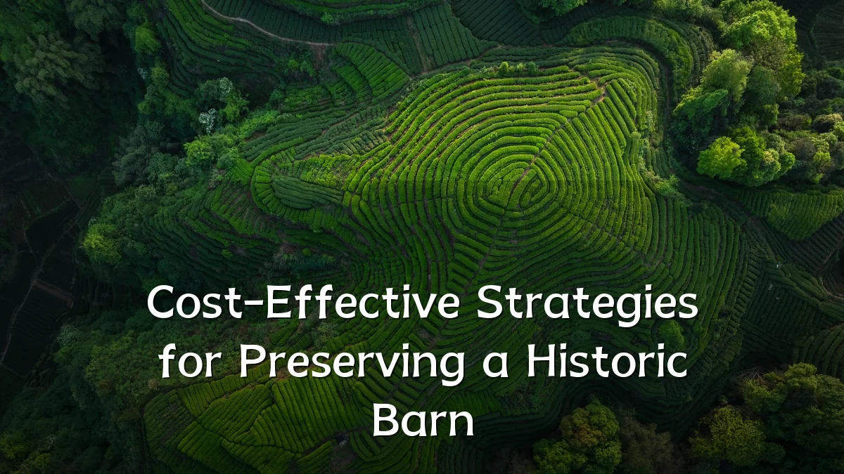 Cost-Effective Strategies for Preserving a Historic Barn