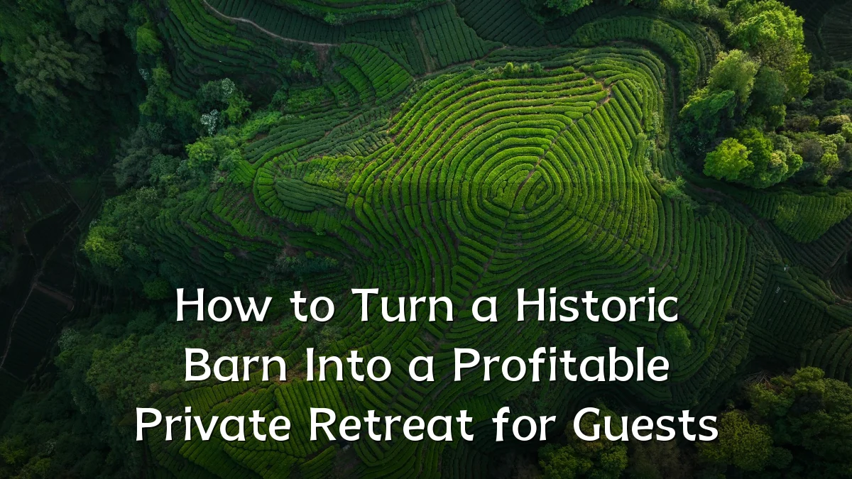 How to Turn a Historic Barn Into a Profitable Private Retreat for Guests