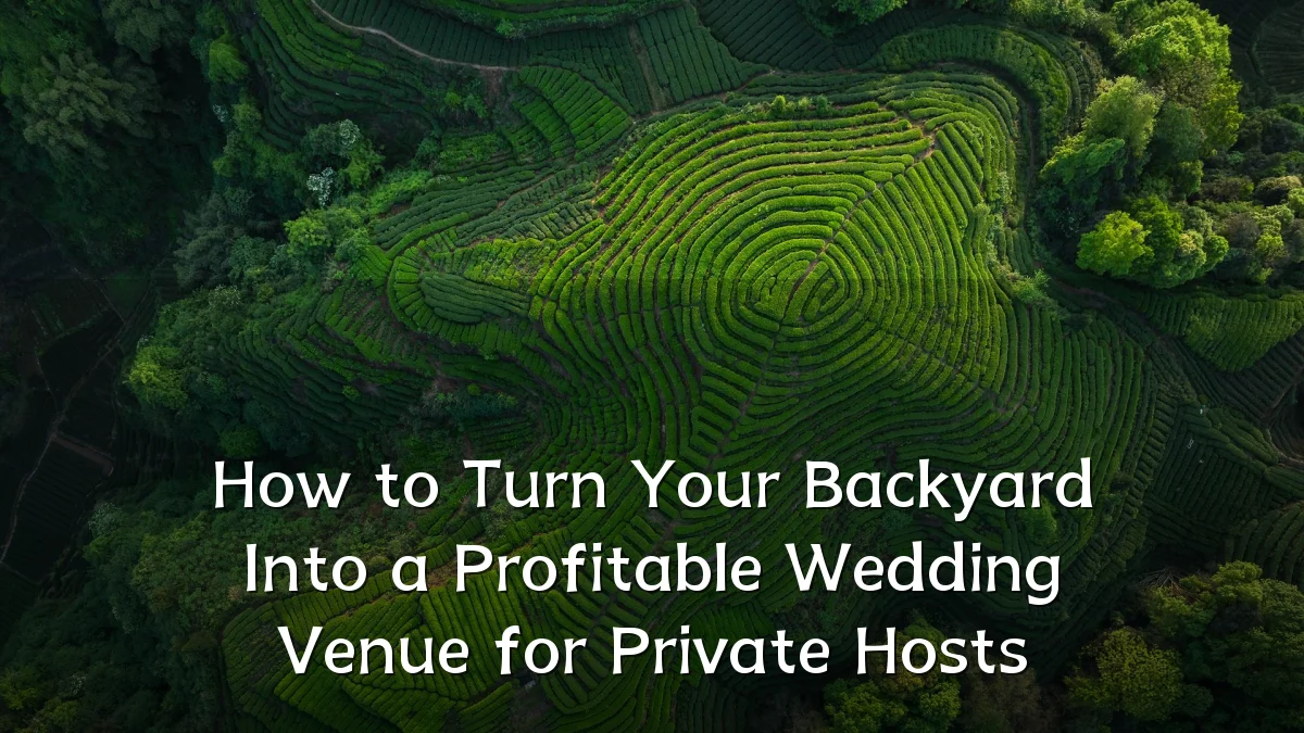 How to Turn Your Backyard Into a Profitable Wedding Venue for Private Hosts
