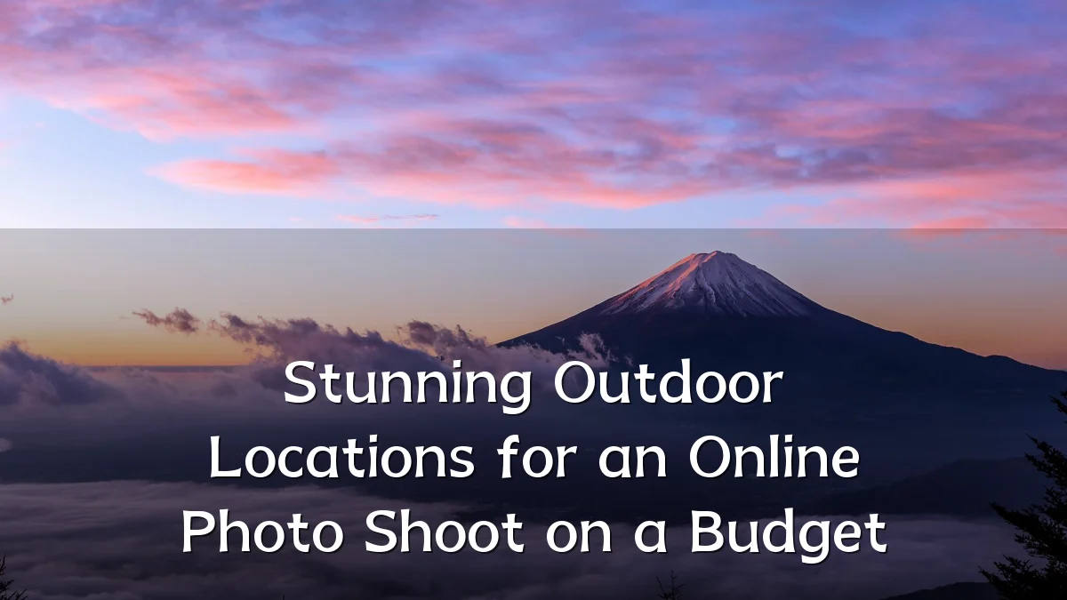 Stunning Outdoor Locations for an Online Photo Shoot on a Budget