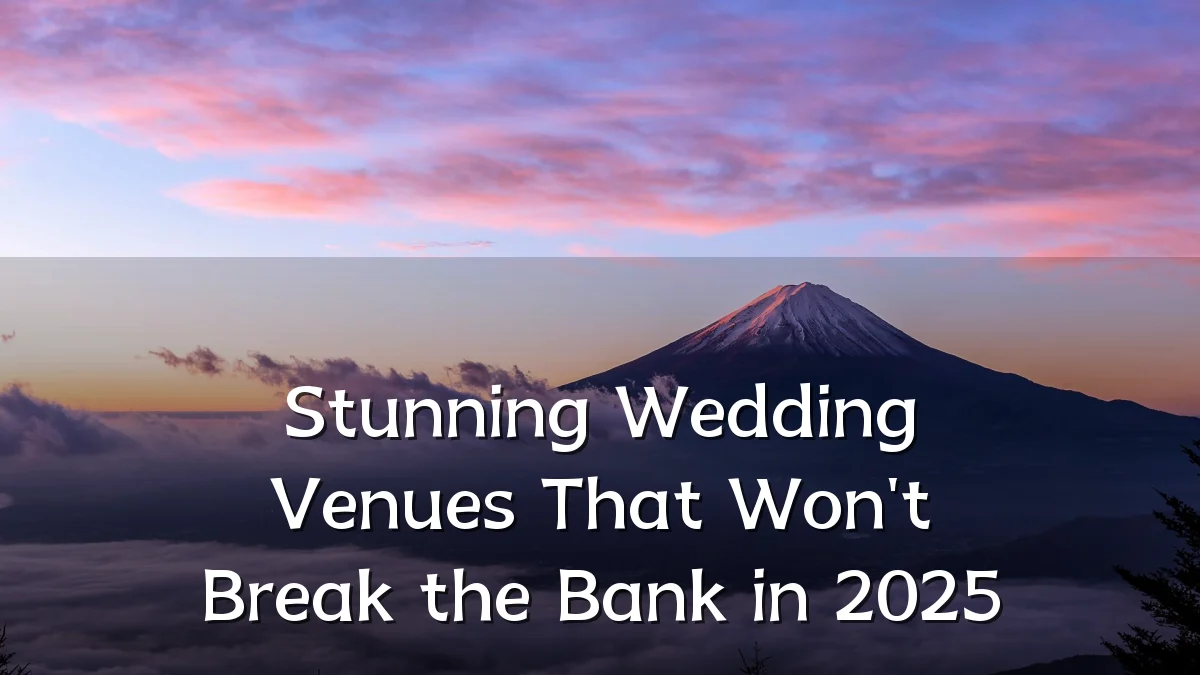 Stunning Wedding Venues That Won't Break the Bank in 2025