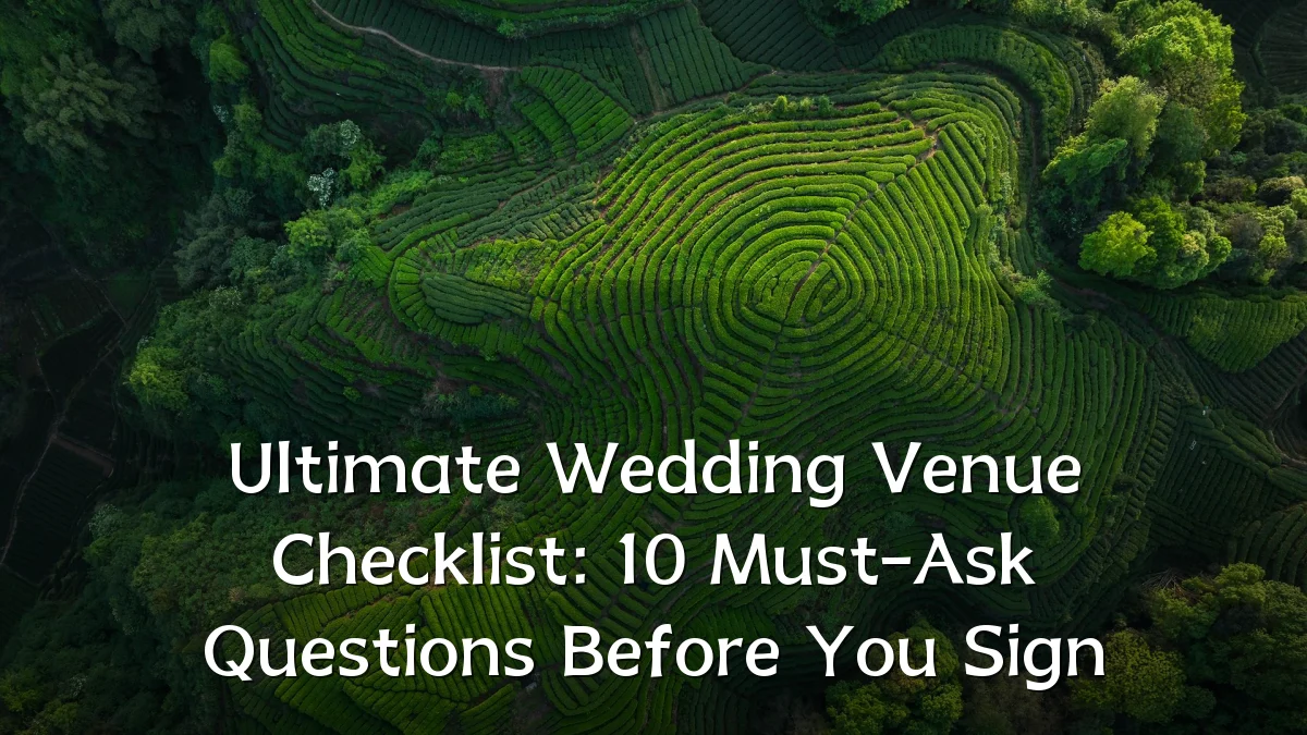 Ultimate Wedding Venue Checklist: 10 Must-Ask Questions Before You Sign
