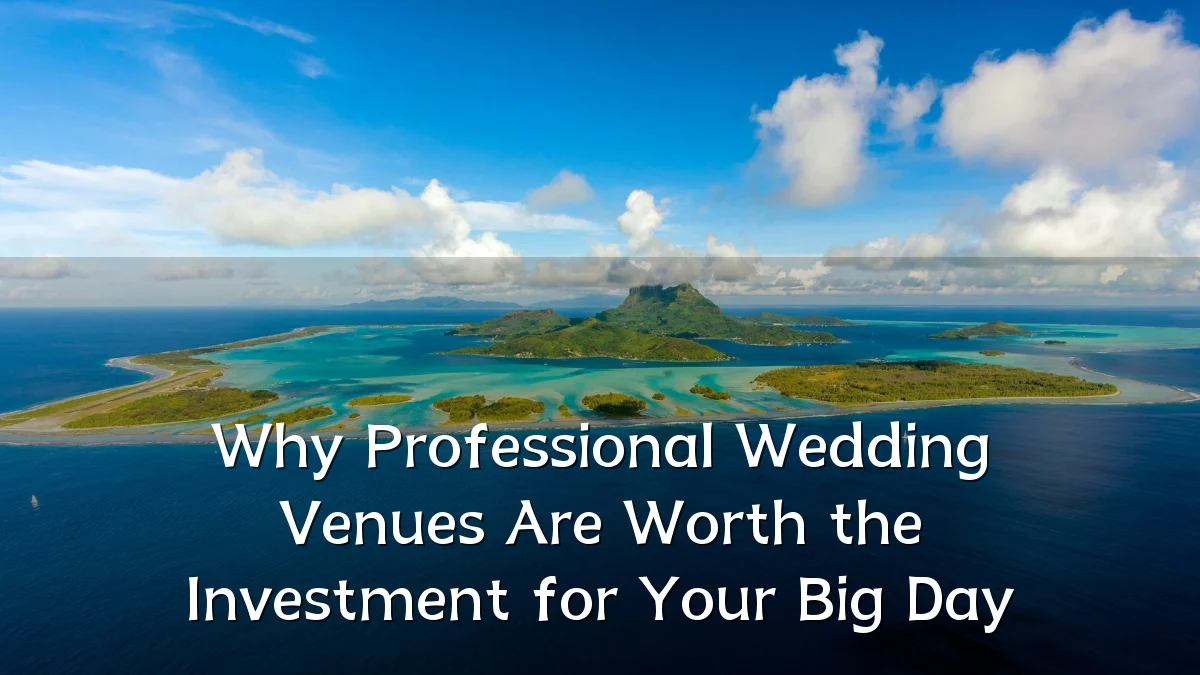 Why Professional Wedding Venues Are Worth the Investment for Your Big Day