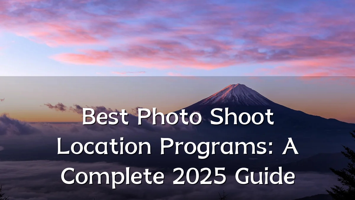 Best Photo Shoot Location Programs: A Complete 2025 Guide