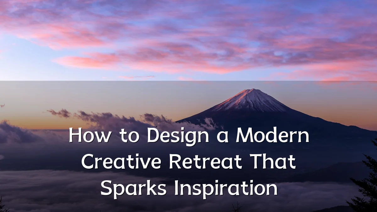 How to Design a Modern Creative Retreat That Sparks Inspiration