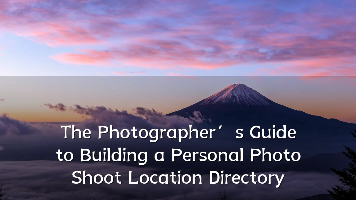 The Photographer’s Guide to Building a Personal Photo Shoot Location Directory