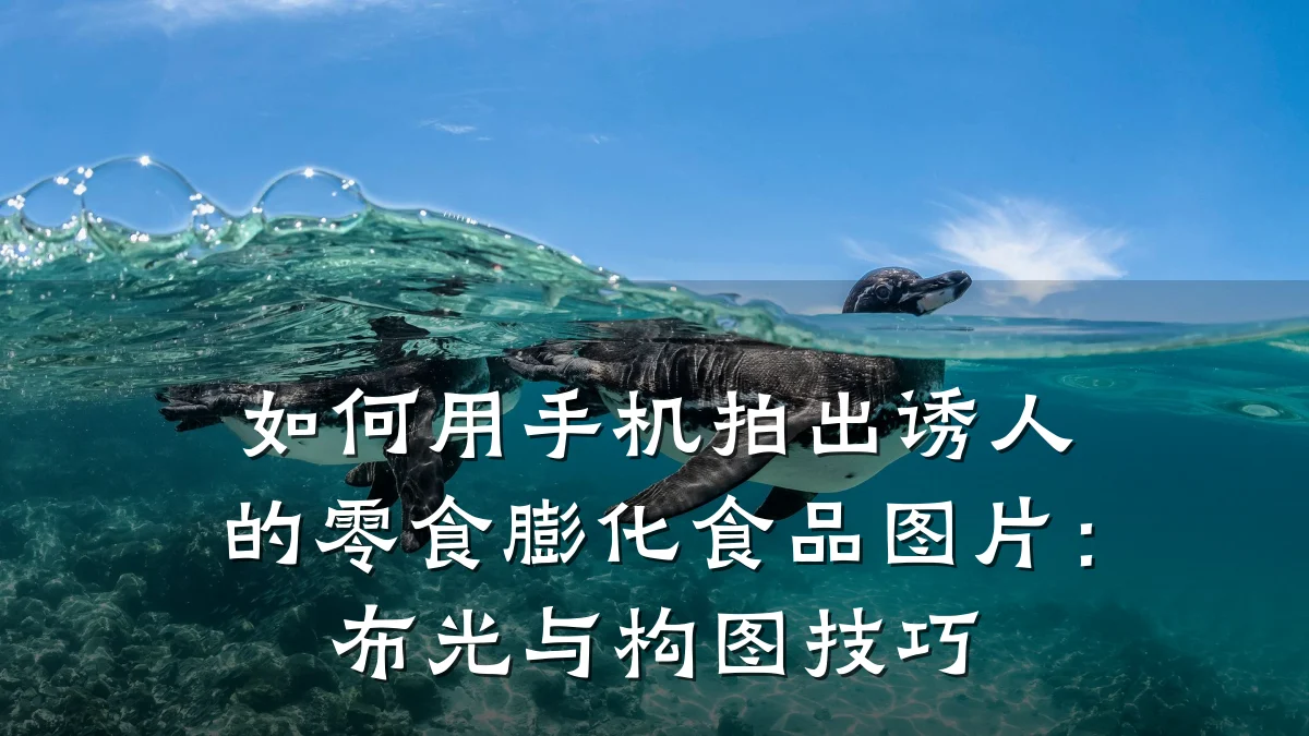 如何用手机拍出诱人的零食膨化食品图片：布光与构图技巧