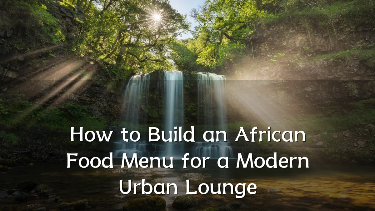 How to Build an African Food Menu for a Modern Urban Lounge