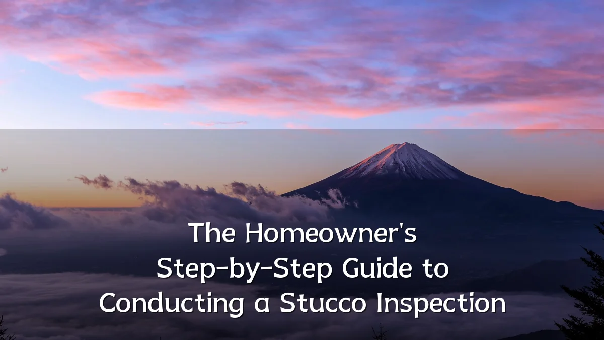 The Homeowner's Step-by-Step Guide to Conducting a Stucco Inspection